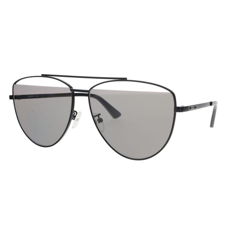 Mcq Mq0157s-001 Black Aviator Sunglasses